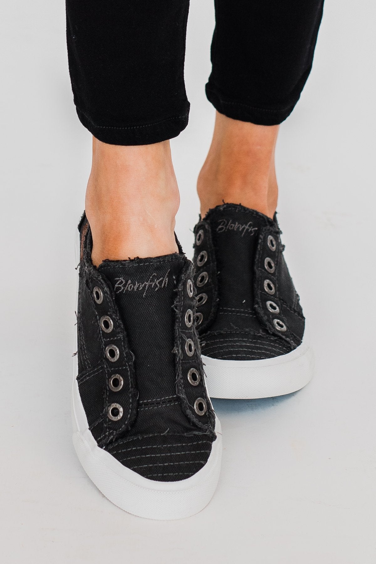 black blowfish sneakers