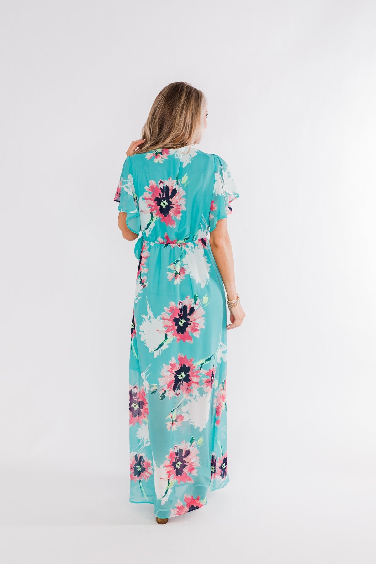Inside The Dream Floral Maxi Dress- Mint – The Pulse Boutique