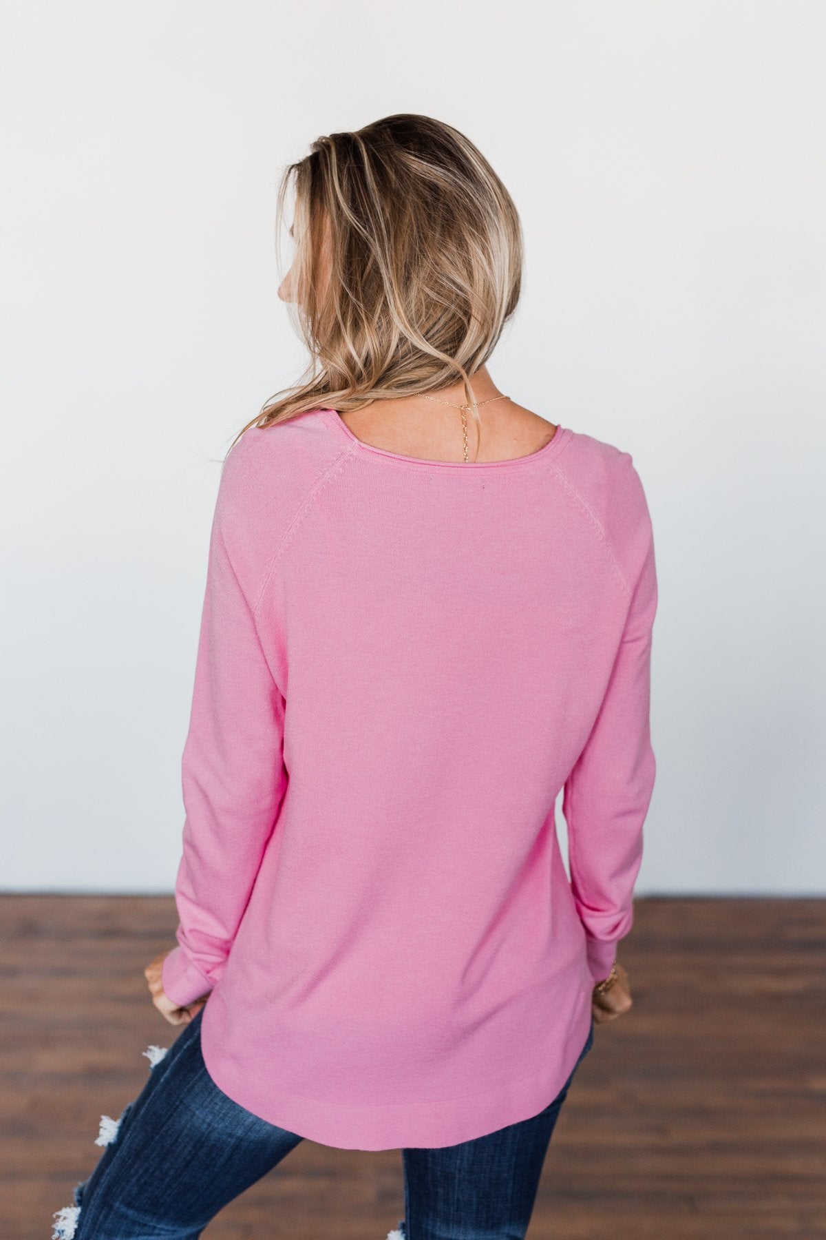 Butter Me Up Sweater- Bubblegum Pink – The Pulse Boutique