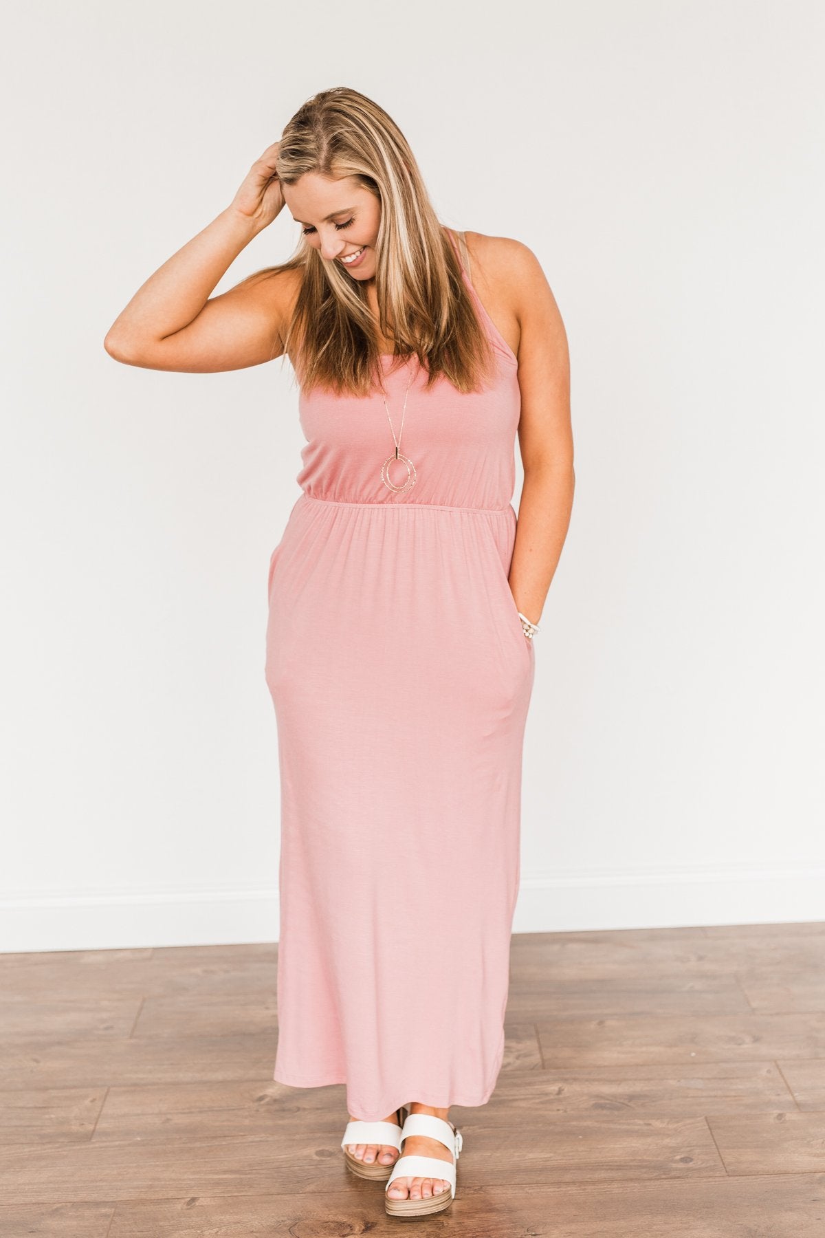 Everlasting Elegance Maxi Dress- Dusty Mauve Pink – The Pulse Boutique
