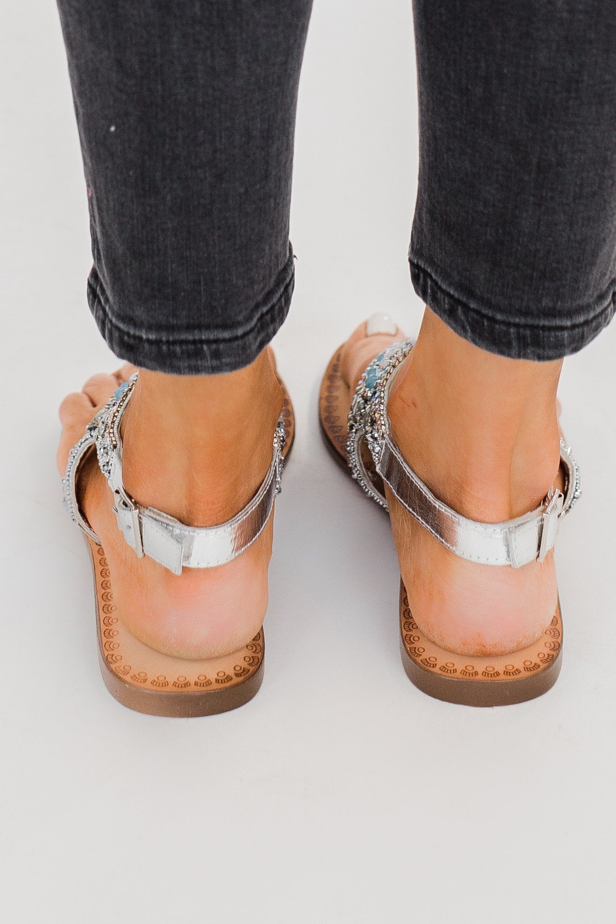 Naughty Monkey Ice  Berg Sandals  Silver The Pulse Boutique