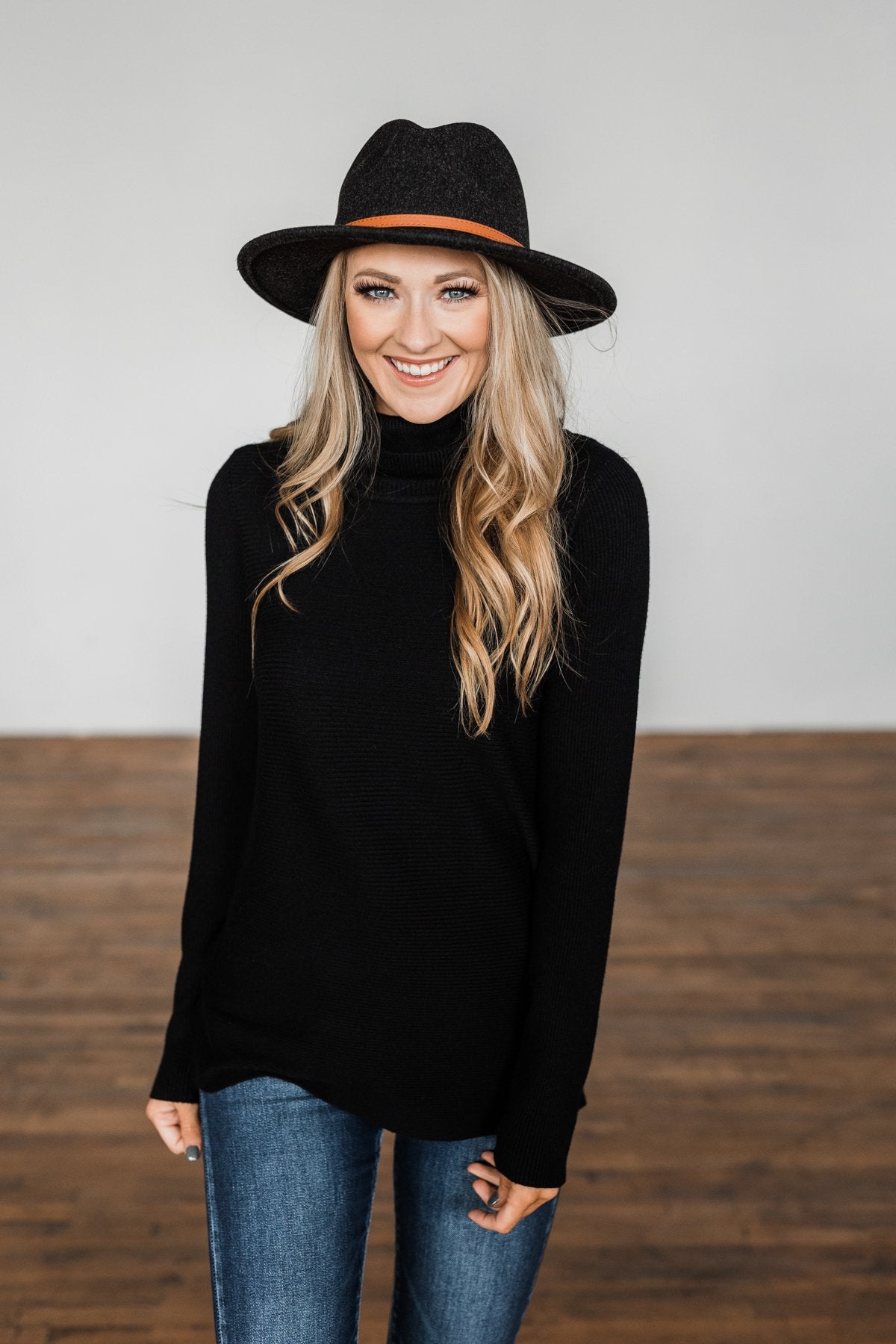 Lost Without Love Ribbed Knit Sweater- Black – The Pulse Boutique