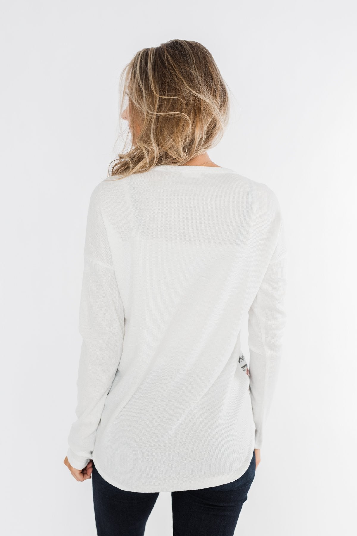 Winter Wonderland Thermal Top- Ivory – The Pulse Boutique