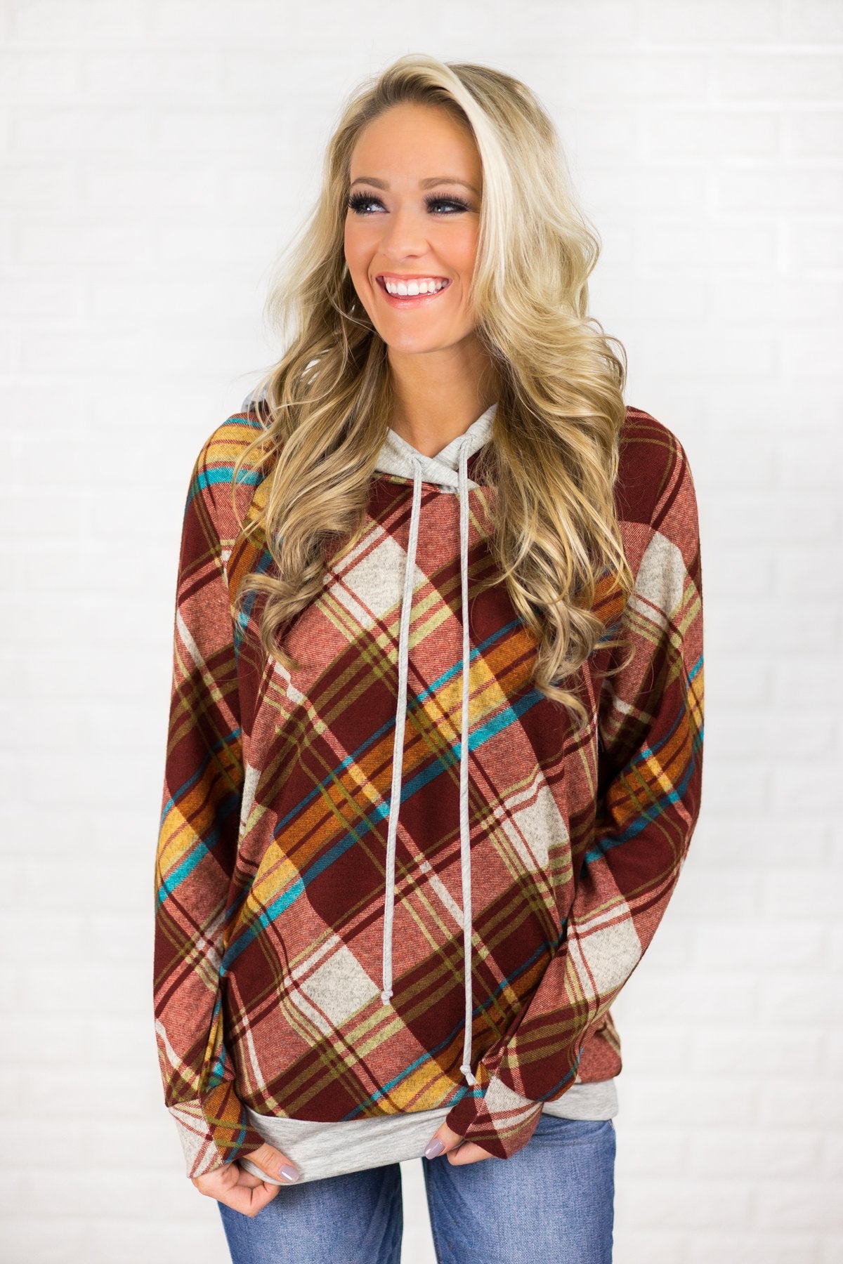 Your Favorite Plaid Hoodie  The Pulse Boutique