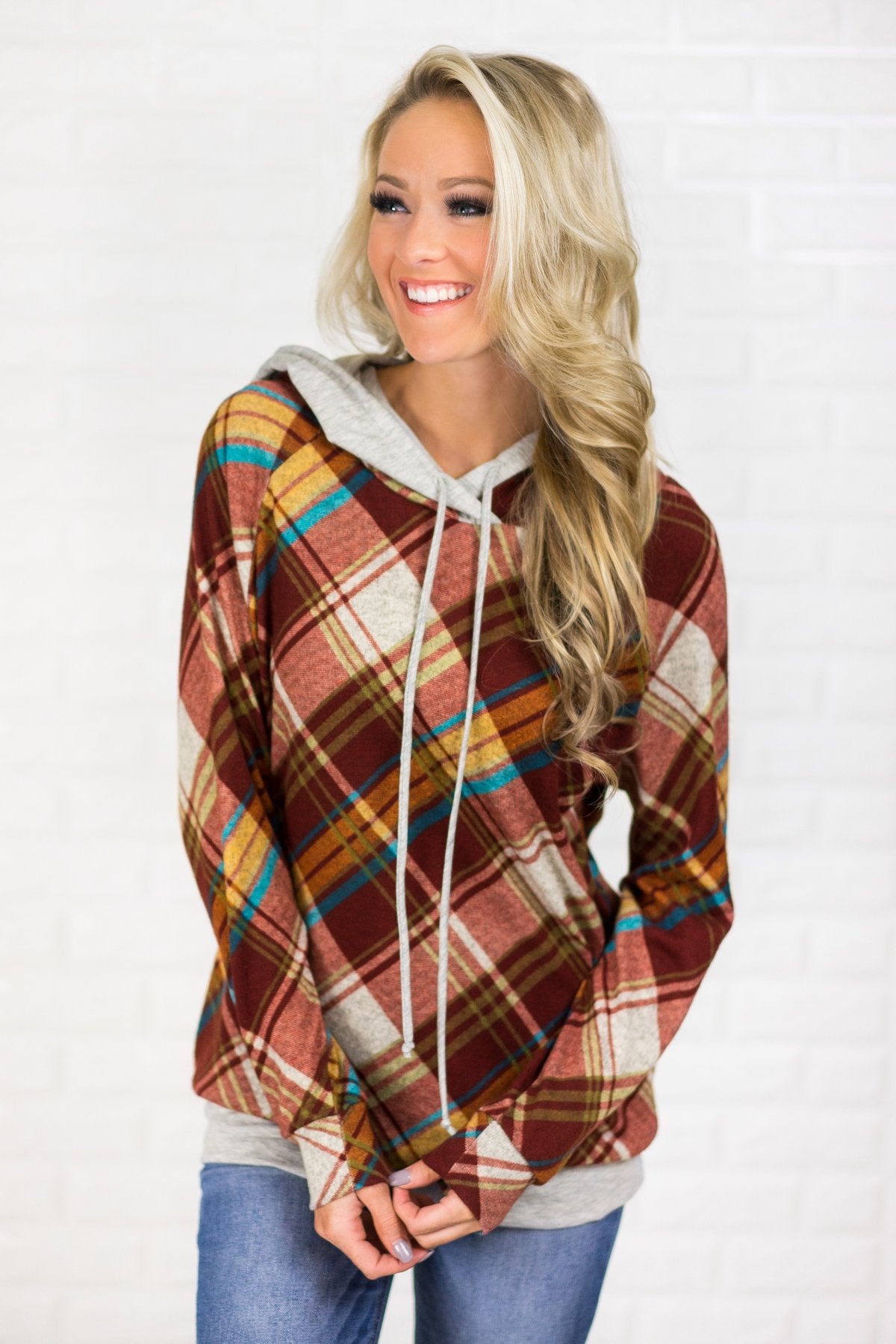Your Favorite Plaid Hoodie  The Pulse Boutique