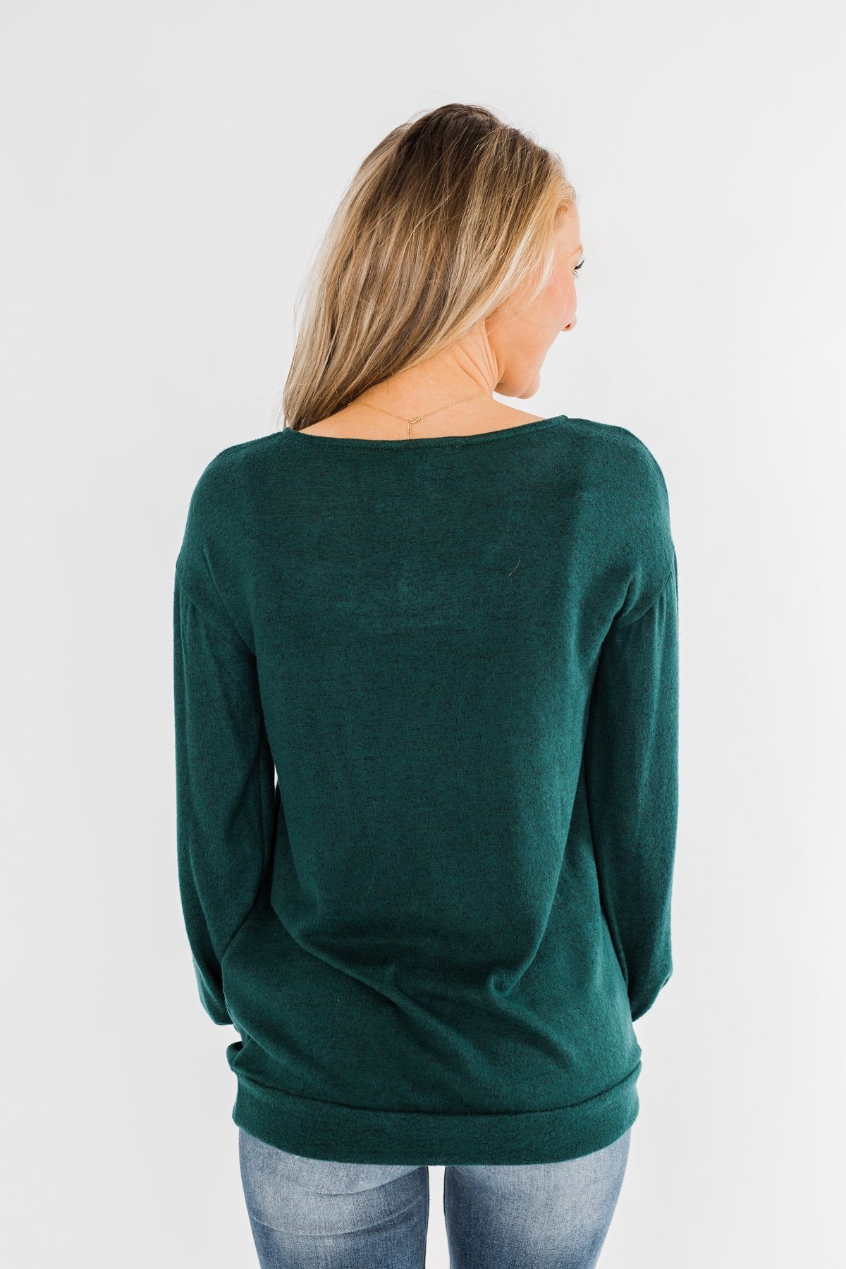 Dance The Day Away Criss Cross Top- Emerald Green – The Pulse Boutique