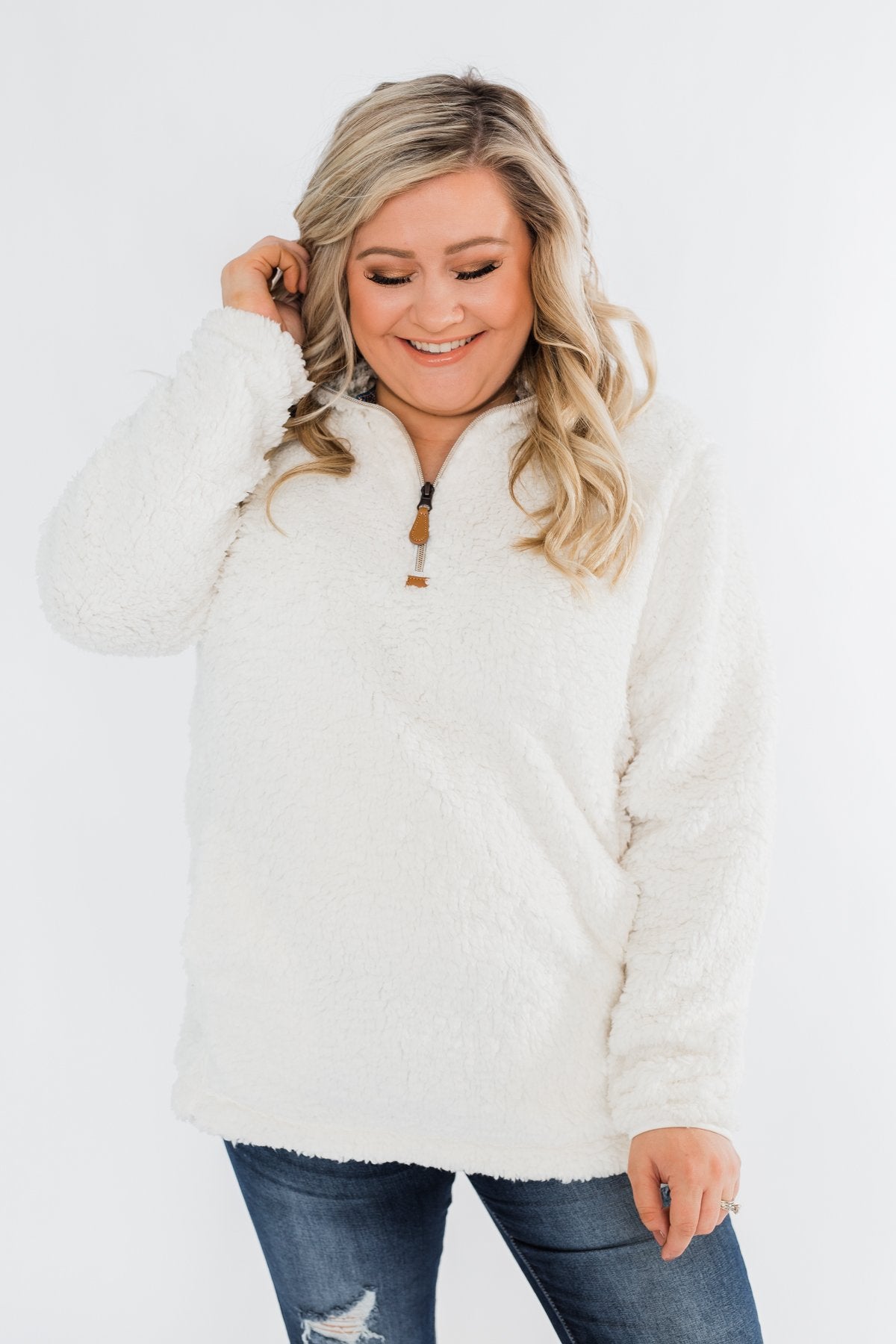 sherpa pullover