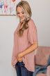 Wanting It All Knit Top- Mauve