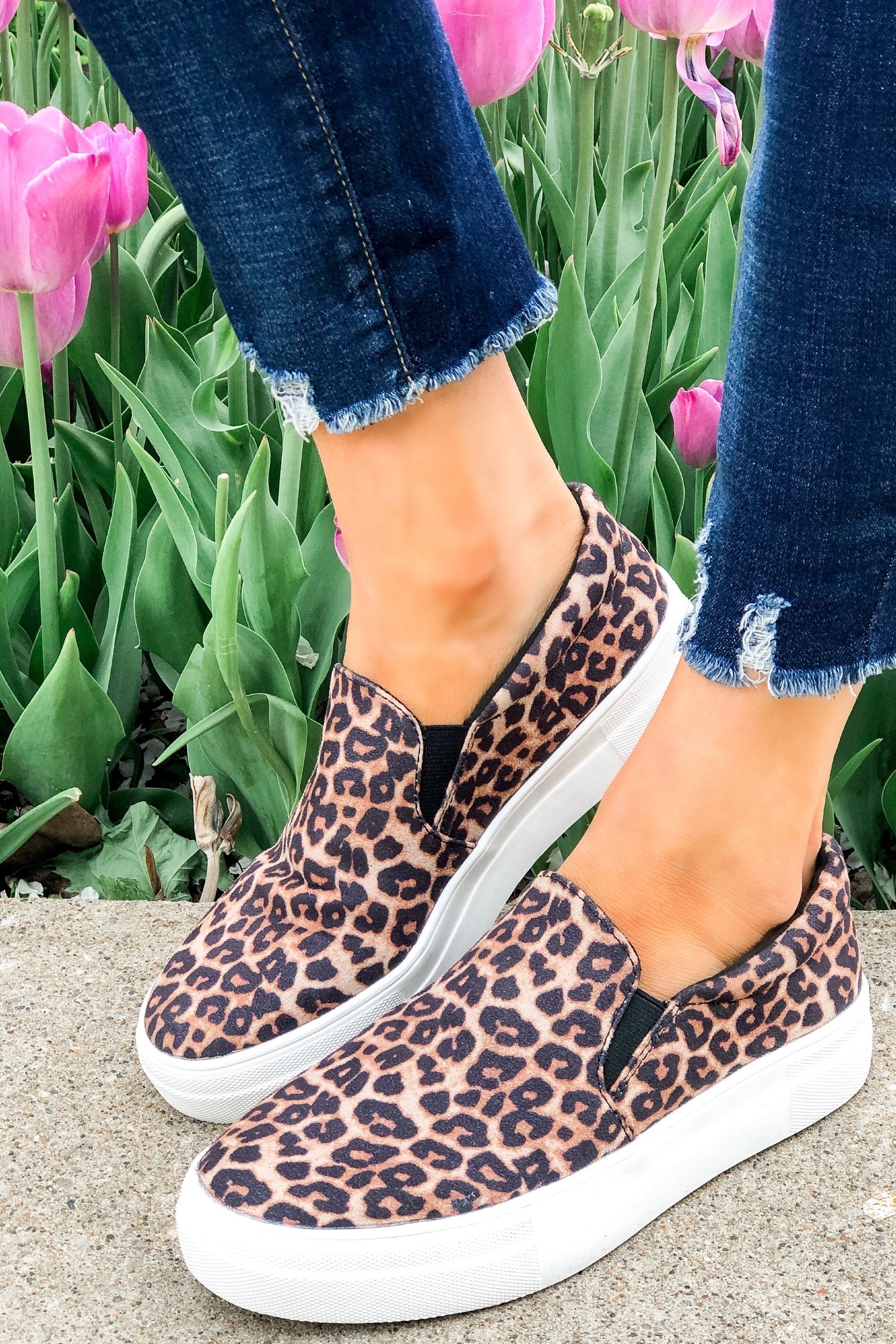 soda cheetah slip on shoes