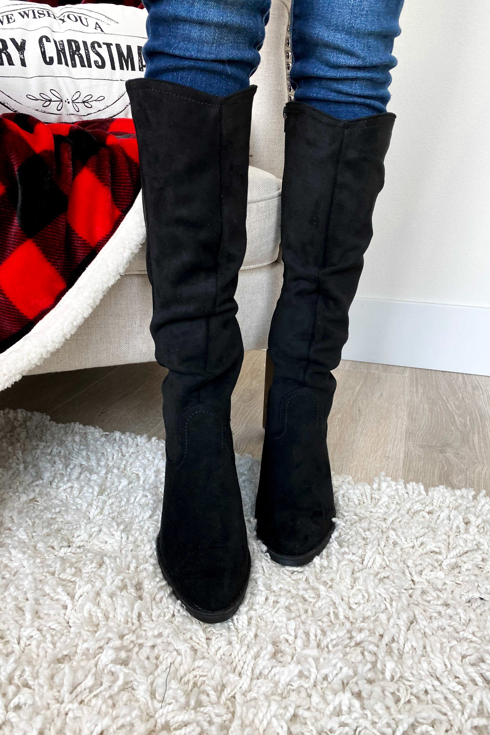 very black boots