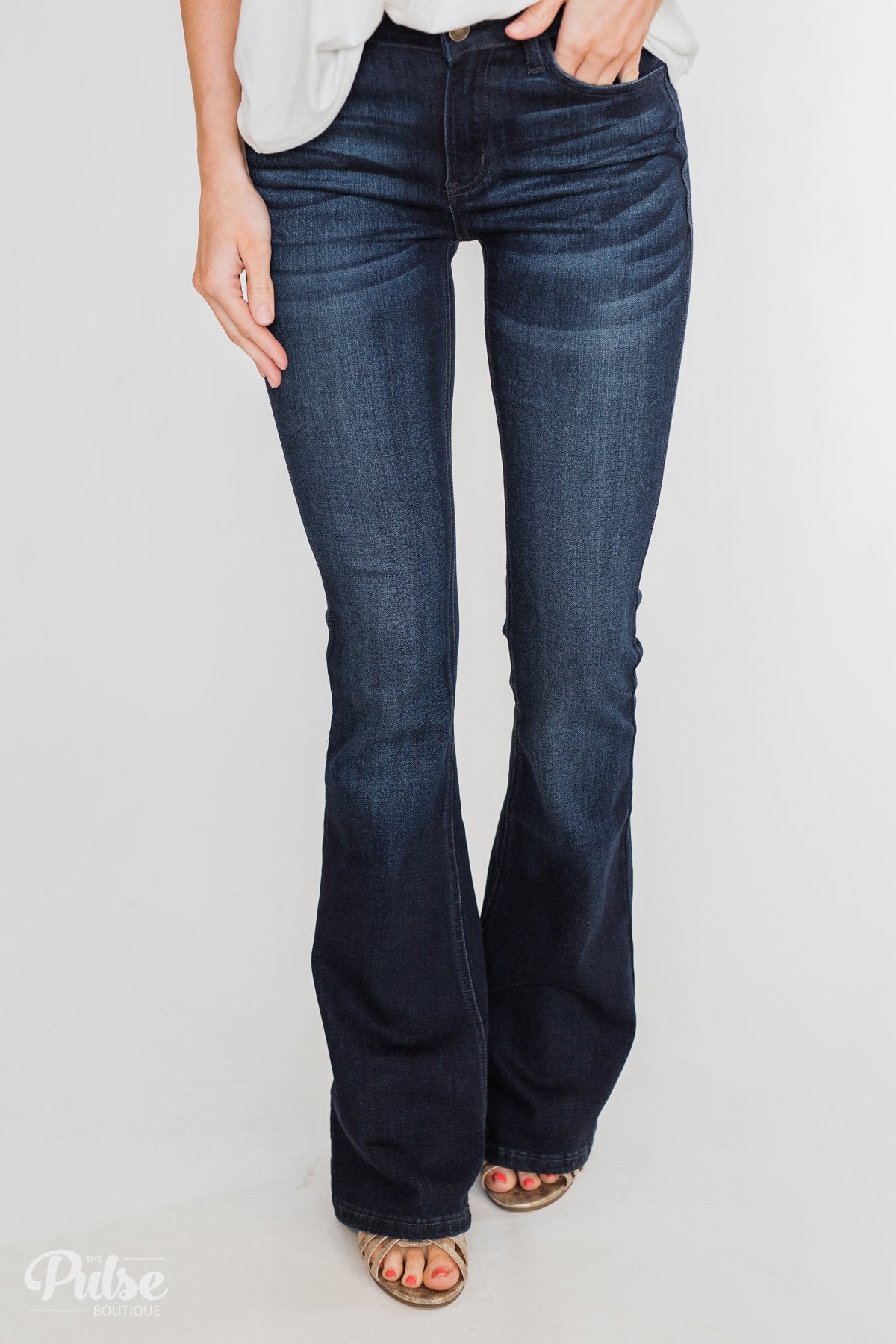 white stag women's elastic waist jeans