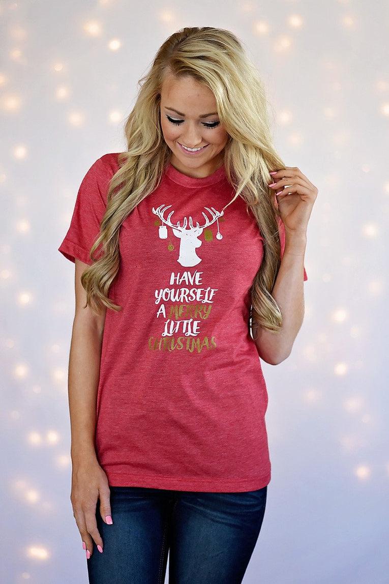 Reindeer Christmas Tee – The Pulse Boutique