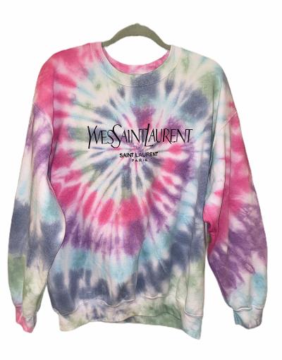 tie dye ysl sweatshirt