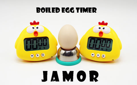 JAMOR 2 Pieces of Chicken Timer Set, Big Digital Loud Alarm, Magnetic –  JAMOR Official Store