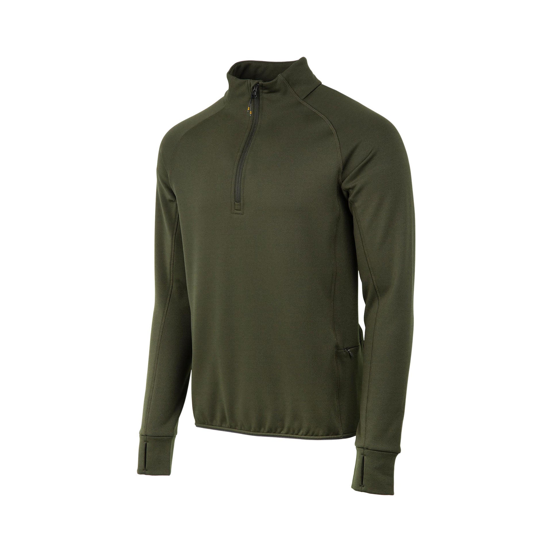 115238 BERETTAUSA STRETCHTECHHALFZIPFLEECE GRNMOSS 1