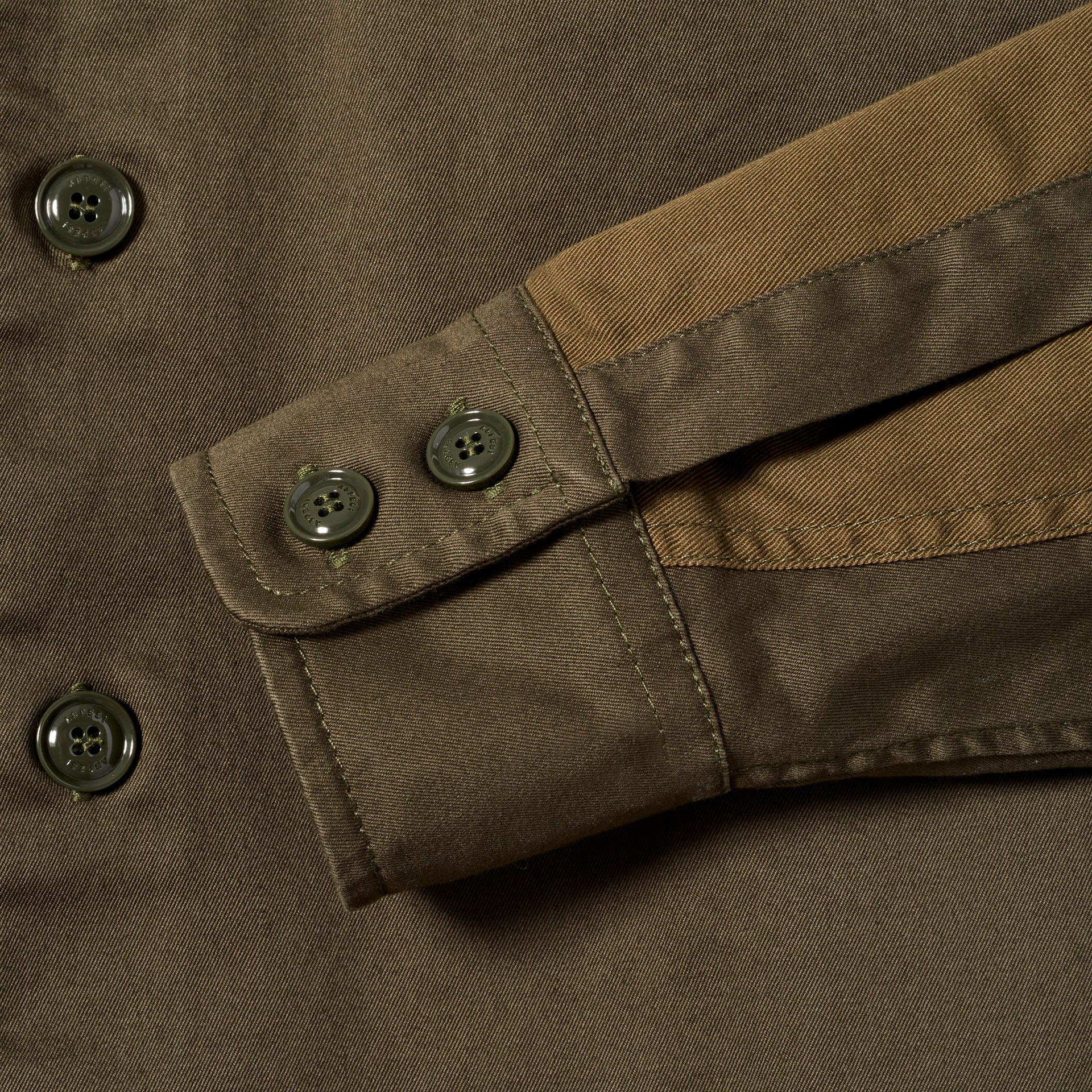 MENS2POCKETWORKSHIRT CE26P023 01393 MILGRN DETAIL2