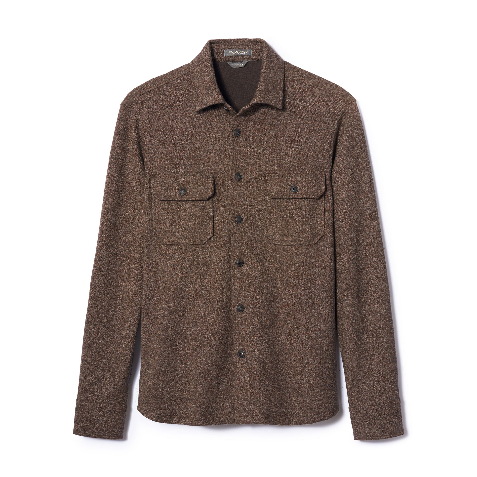 SOFT SHIRT JACKET BROWN 15M502.NW00.300M MAIN
