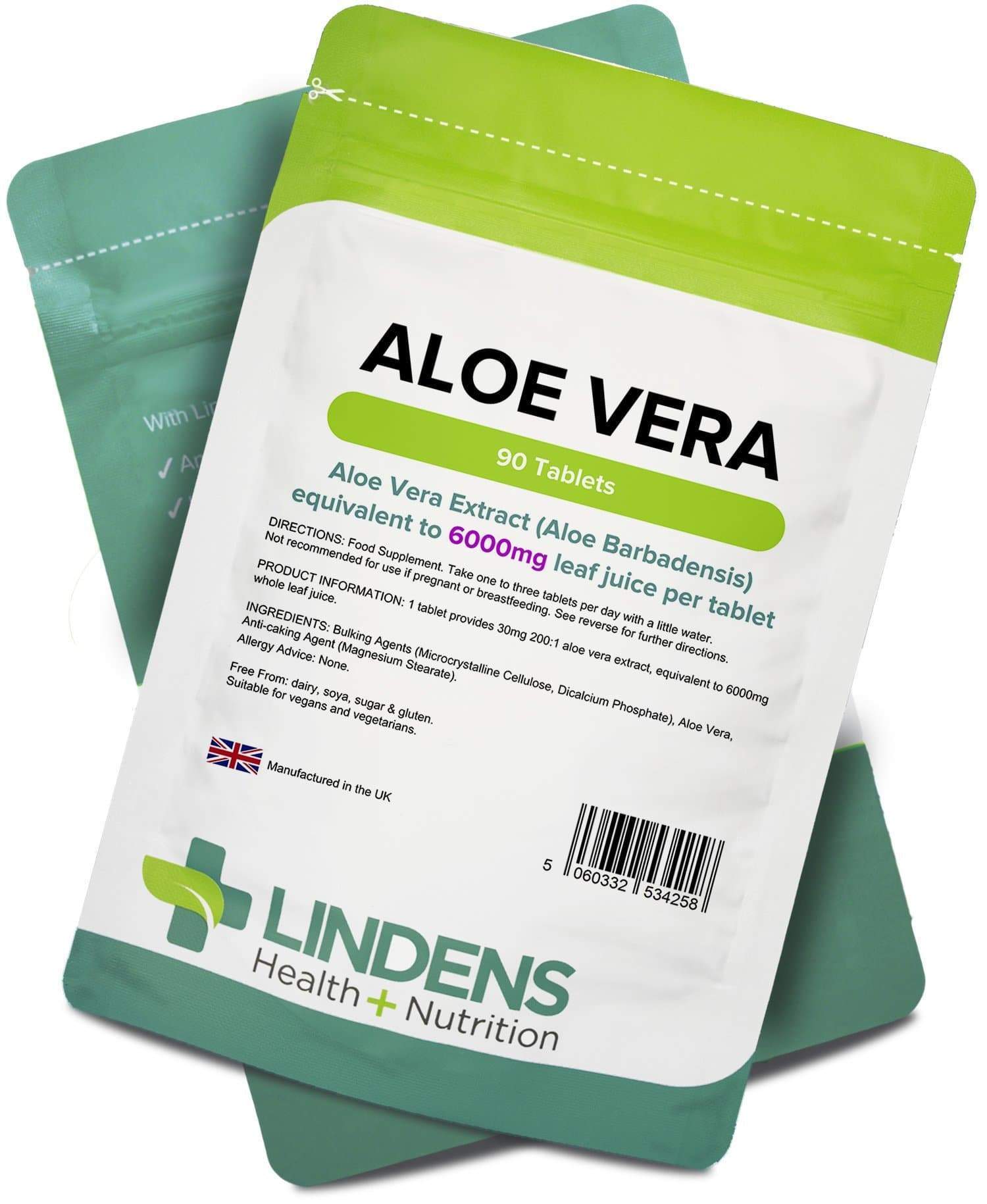 Aloe Vera 6000mg Tablets 90 Pack Authentic Vitamins 4653