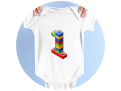 Bausteine 1. Geburtstag Outfit Blockbaustein Organic Baby Bodysuite. Die interlocking Steine, auch bekannt als Keystones, sind ein weltweit beliebtes Spielzeug. Sie bieten unbegrenzte Möglichkeiten für Kreativität und Fantasie und können auch die Feinmotorik und das räumliche Vorstellungsvermögen fördern.