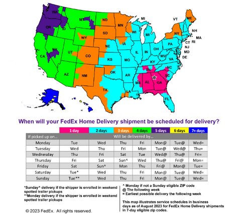 Fedex Ground Map