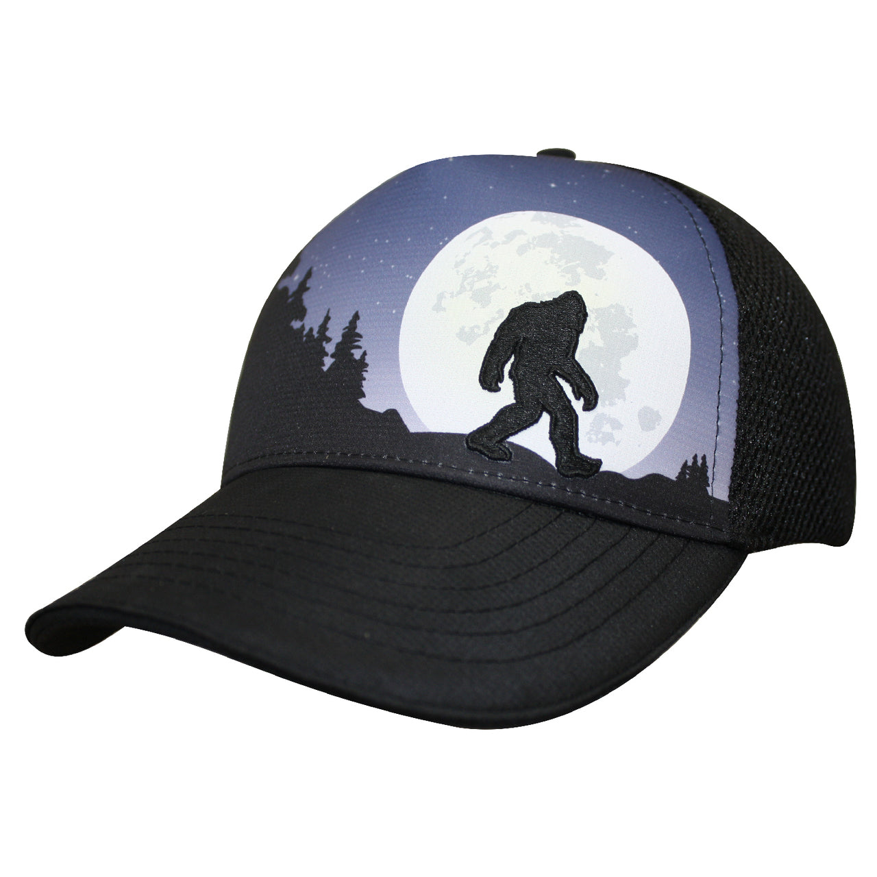 Sasquatch Trucker Hat 6-Panel, Bigfoot Hats