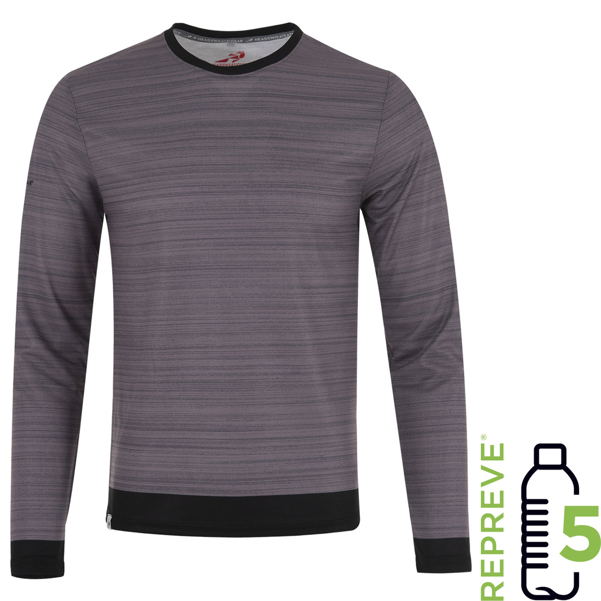 Download ECO Men's Long Sleeve Tee Shirt | Graphite | Headsweats