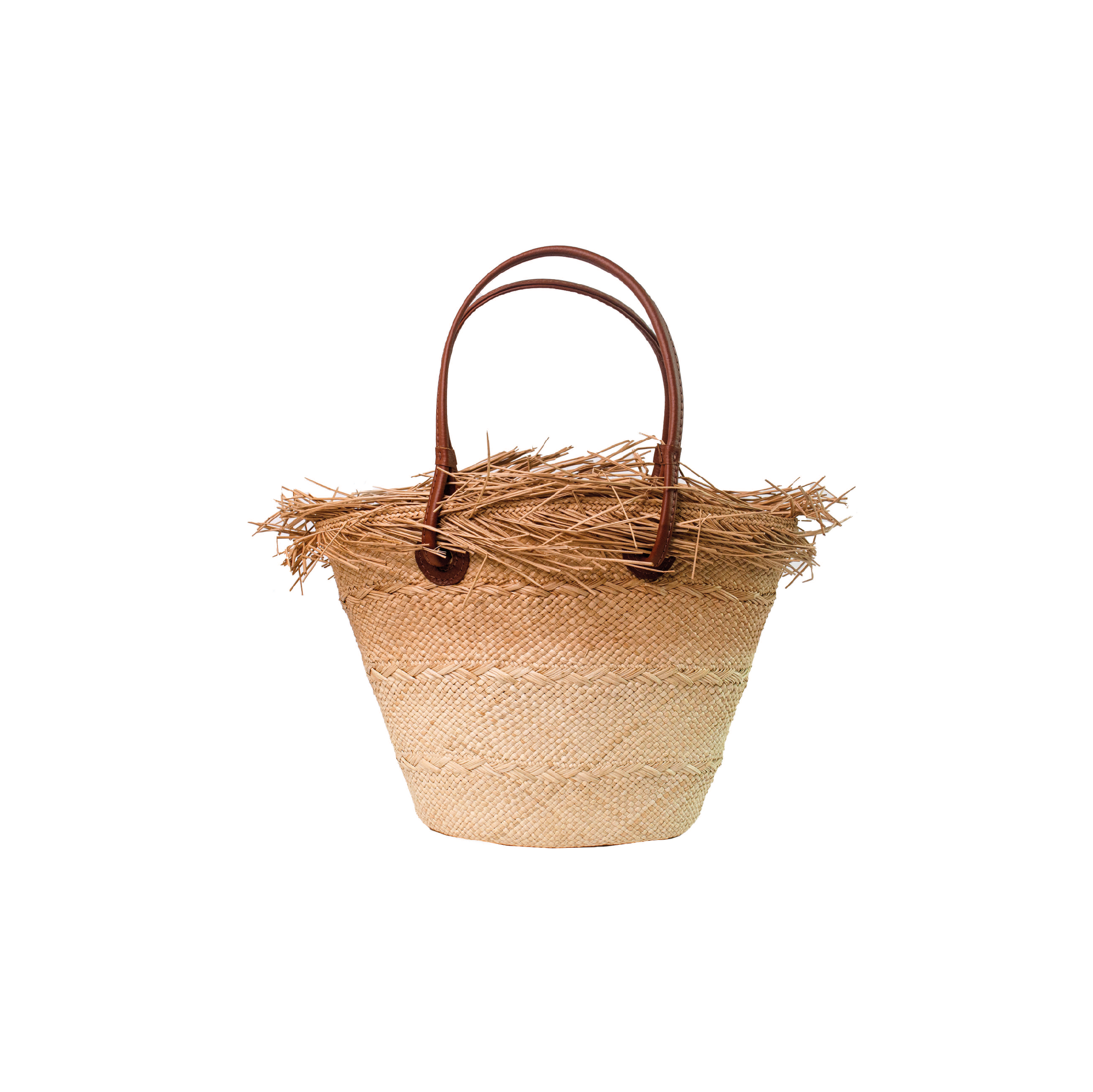 Baby Ombré Basket with Frayed border