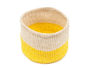 Open image in slideshow, Alizeti Yellow Colour Block Basket
