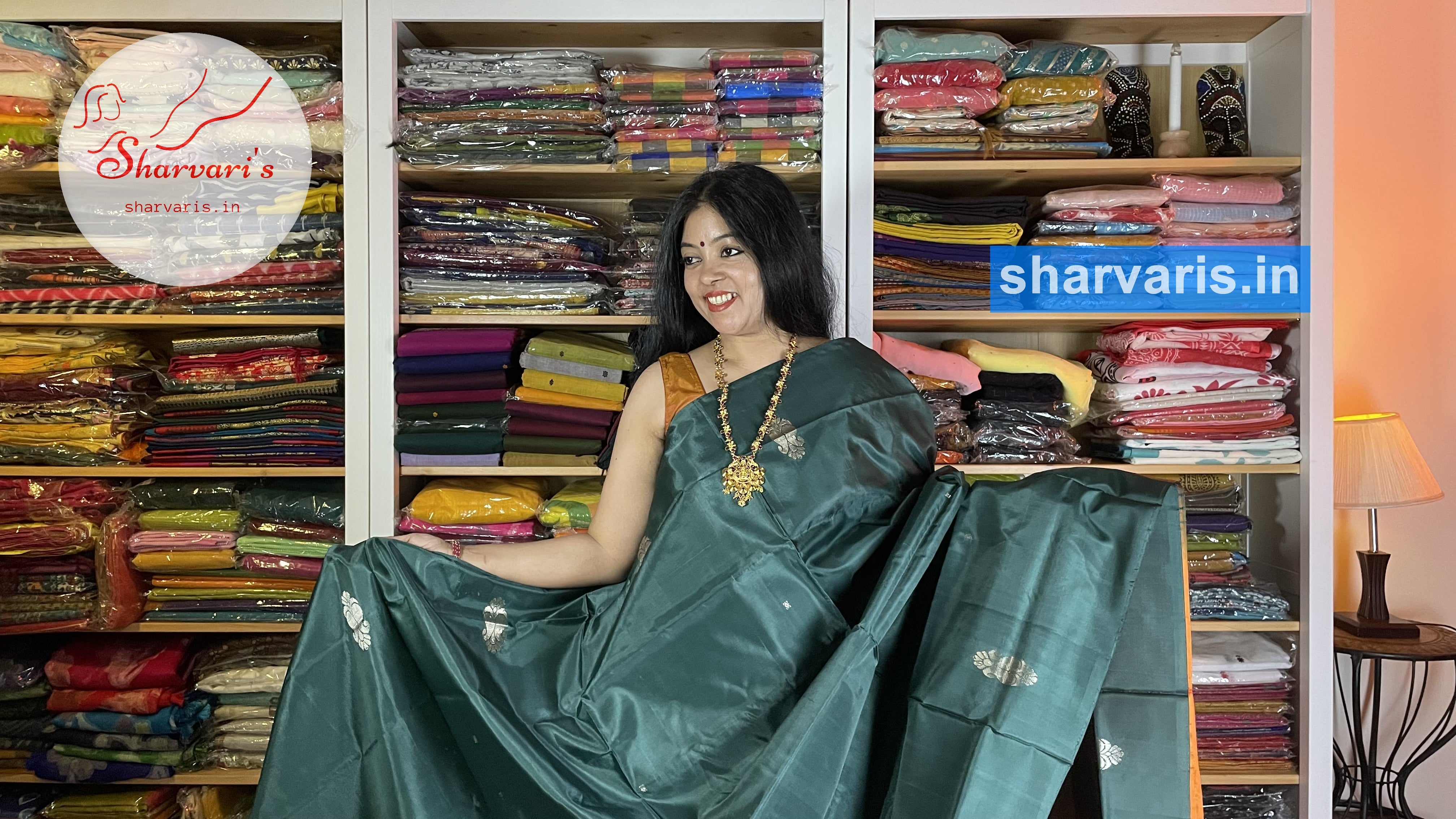 Buy PURE BANANA SILK SAREE WITH FOIL PRINT at Amazon.in