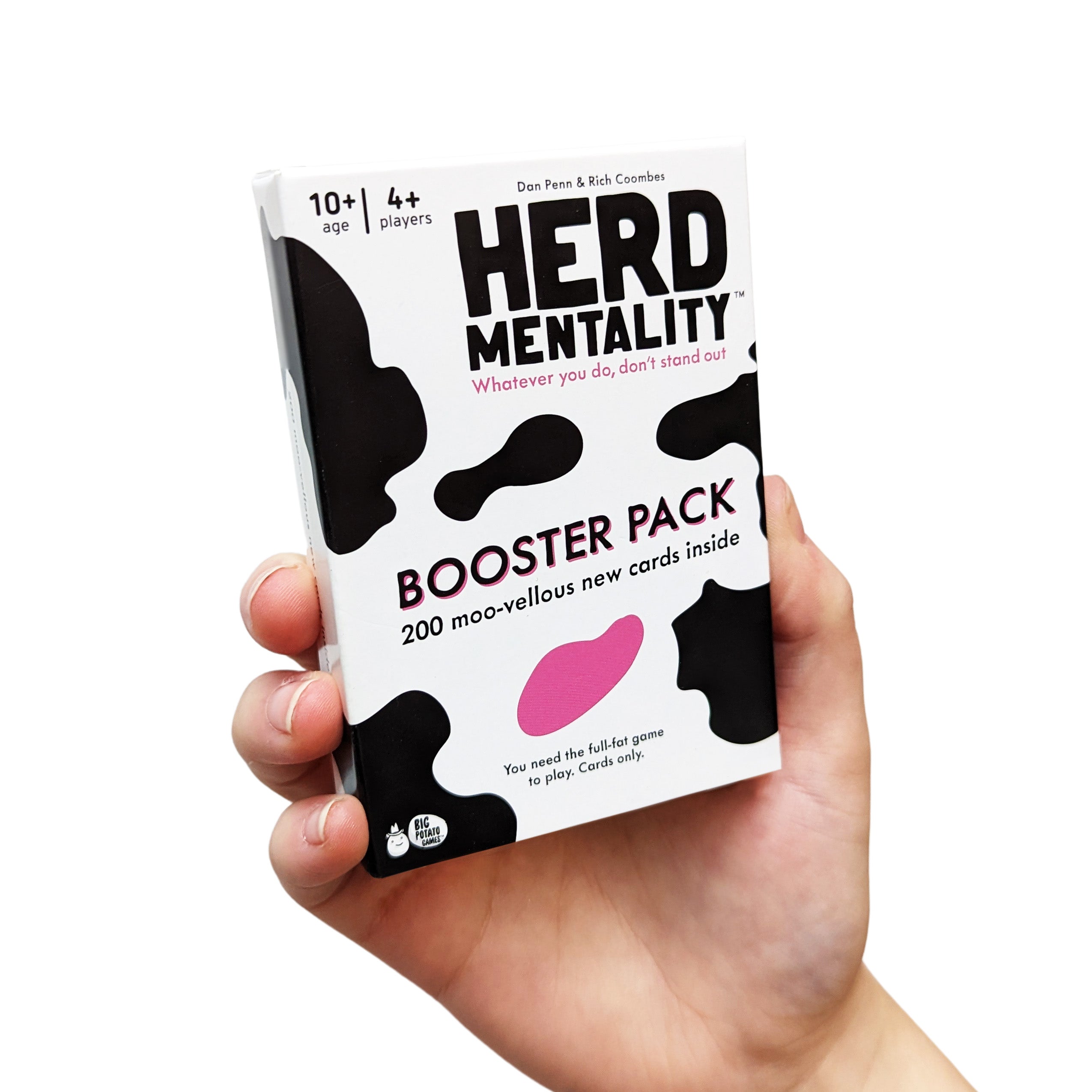 Hand holding Herd Mentality Booster Pack