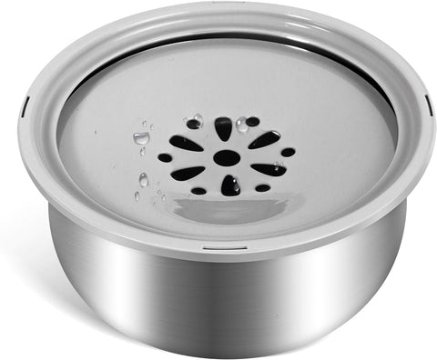 Stainless steel no spill dog bowl