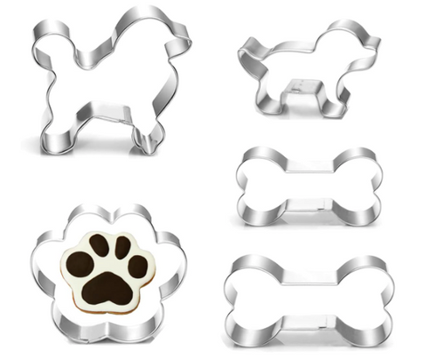 Dog shaped cookie cutters