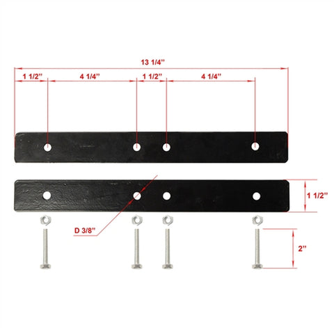 Image of Universal Gate Attaching Brackets - LM1902 - Set of 2