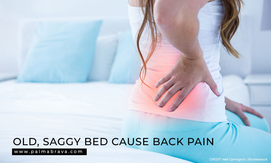 Old, saggy bed cause back pain