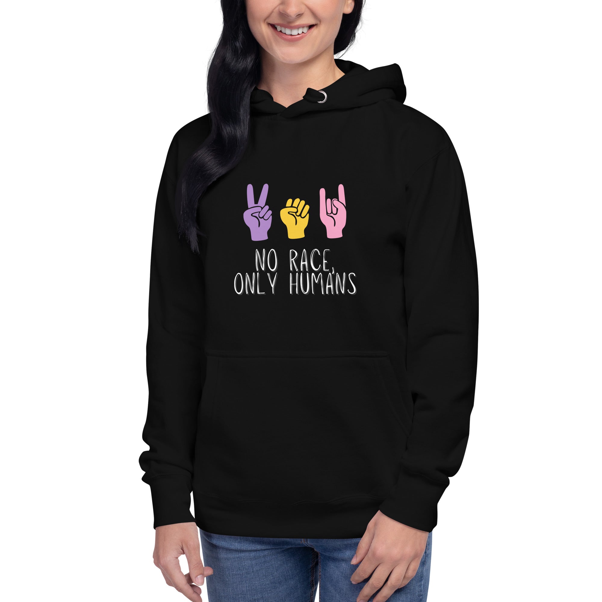 No Race, Only Humans, Unisex Hoodie