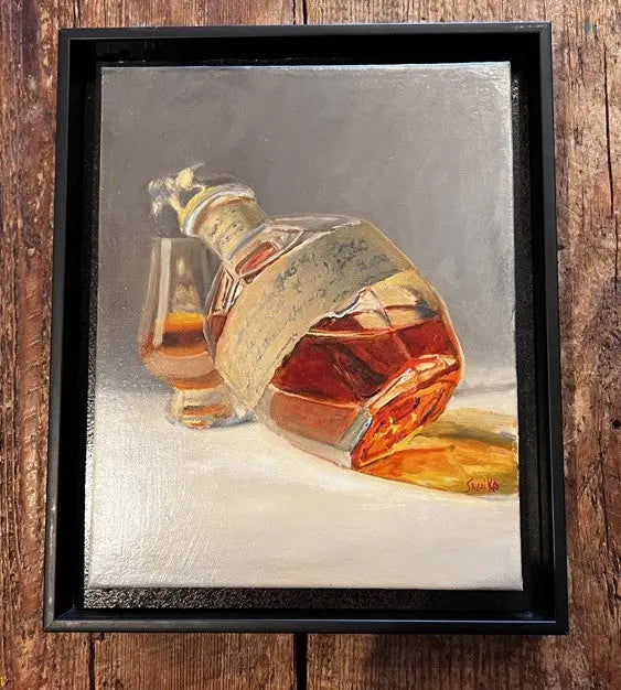 Bourbon Art Blantons Distillery Bourbon Bottoms Up     Max Savaiko Art