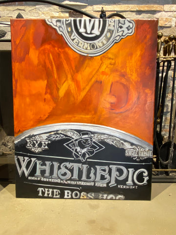 Whistle Pig Whiskey painting process photo 4