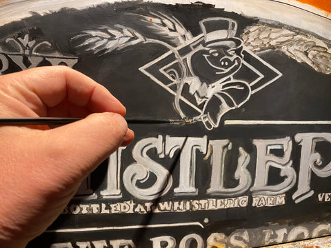 Whistle Pig Whiskey Boss Hog 2 painting process photo 6