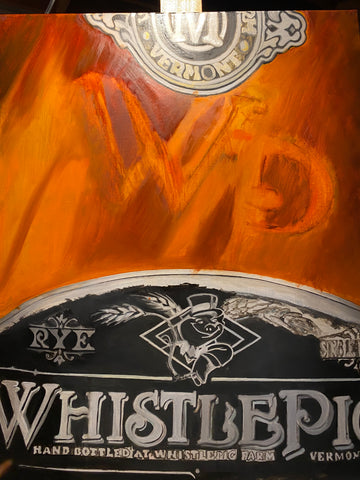 Whistle Pig Whiskey painting process photo 5