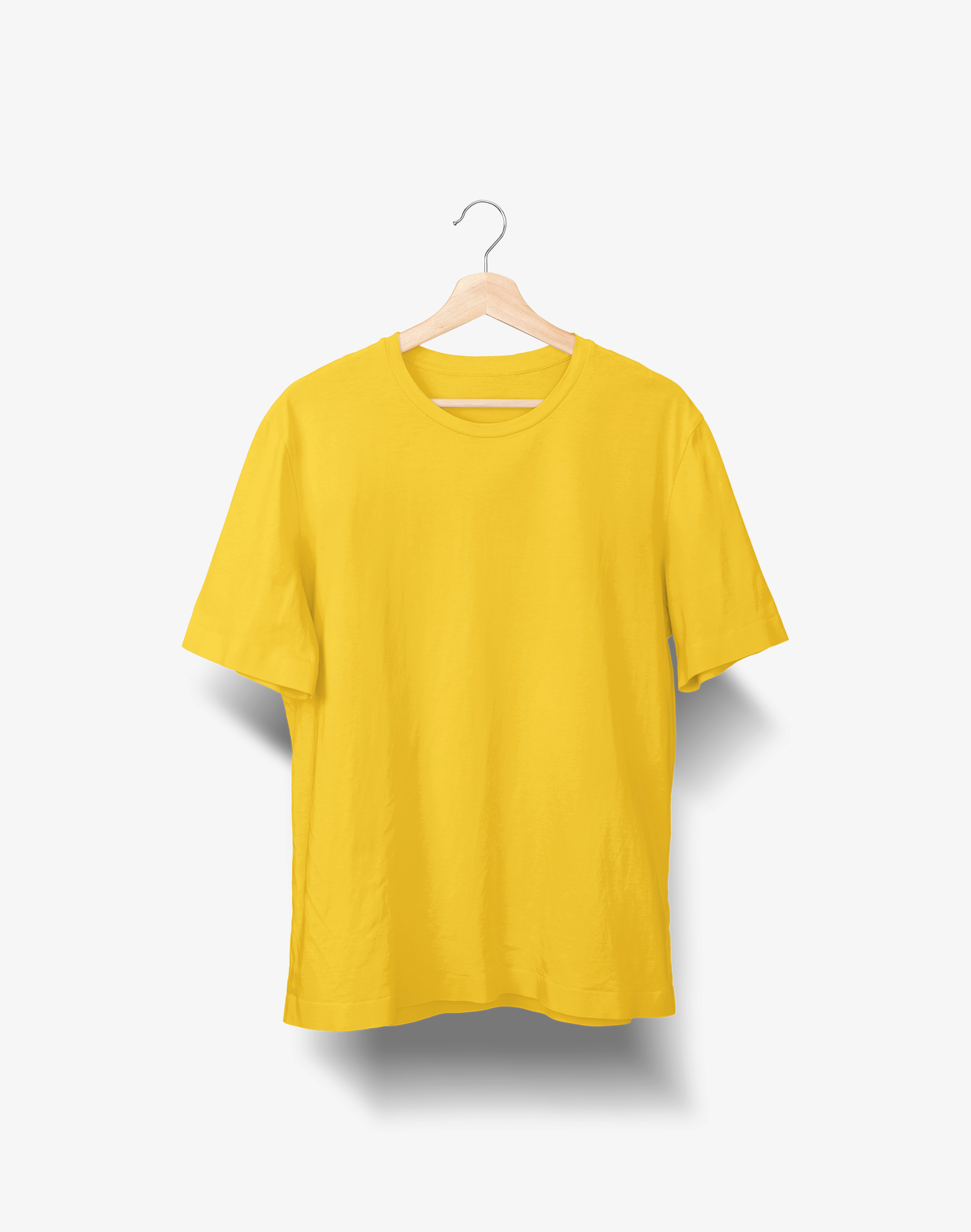 plain yellow t shirt mens