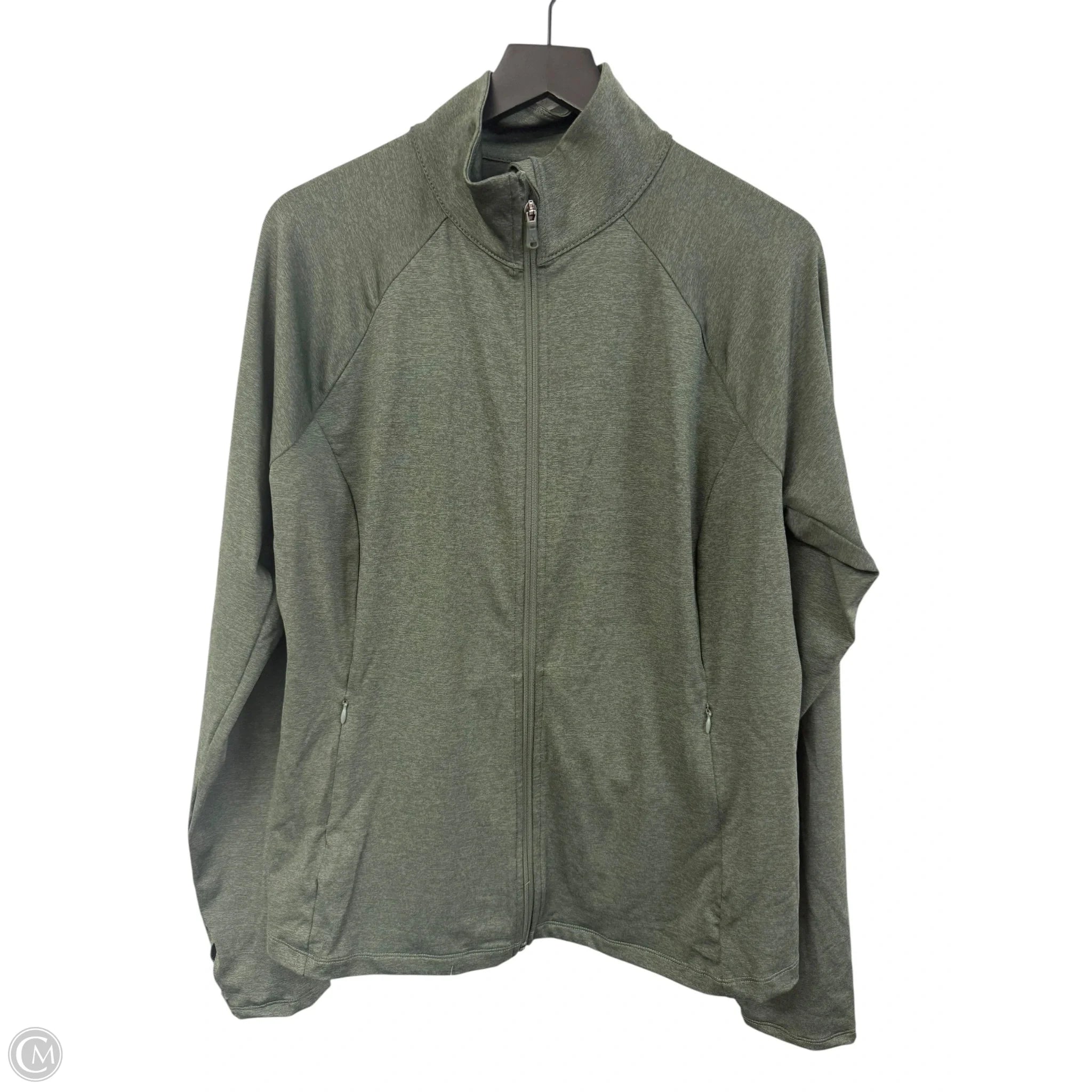 Athletic Jacket By Tek Gear In Green, Size: Xl