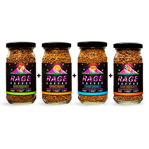 Rage Coffee Combo Pack Of 4 Irish Hazelnut Dark Chocolate Creme Navafresh United States