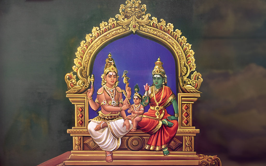 Somaskanda Murthy: Lord Shiva, Uma (Parvati) and Lord Murugan