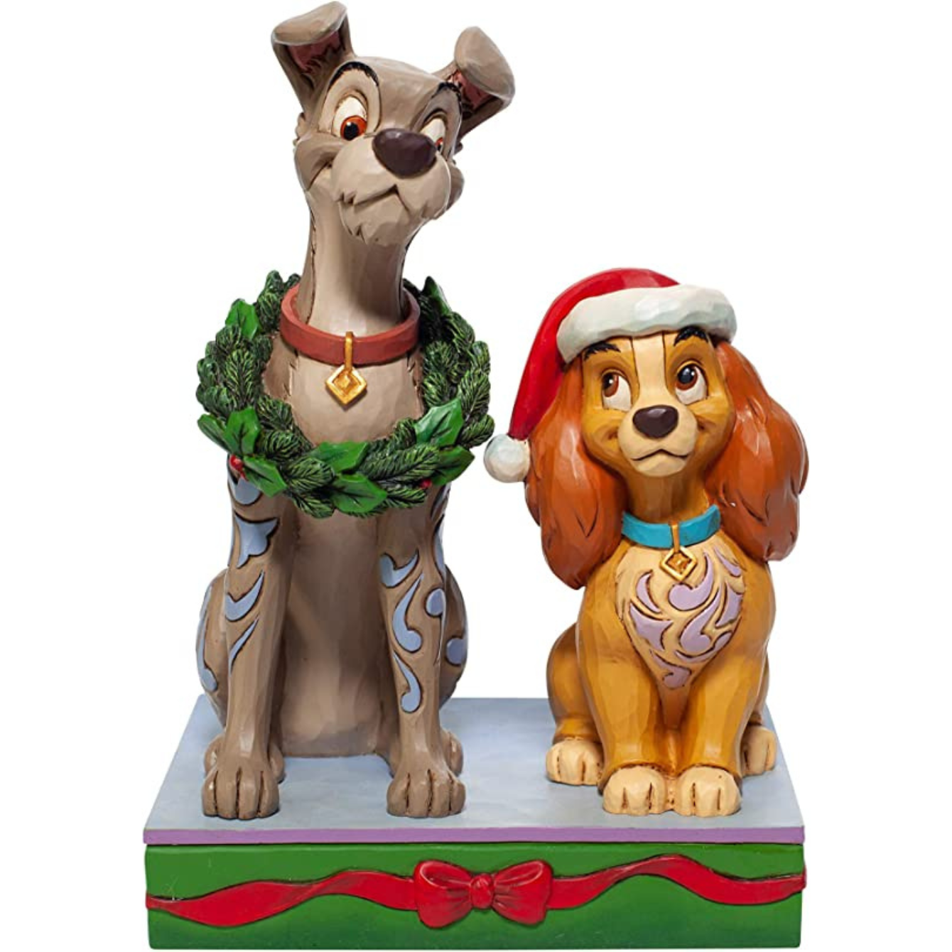 Enesco Jim Shore Disney Traditions Christmas Lady and The Tramp Figuri