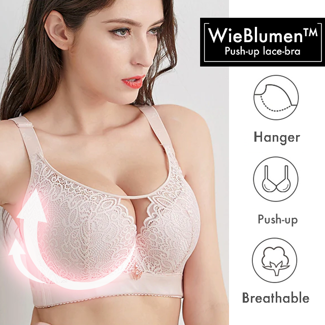 Women's Full Figure Plus Size Full Coverage Bra Wire-Free Lace