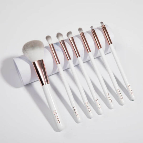 7 Piece Rose Gold and White Makeup Brush Set | GX31 2