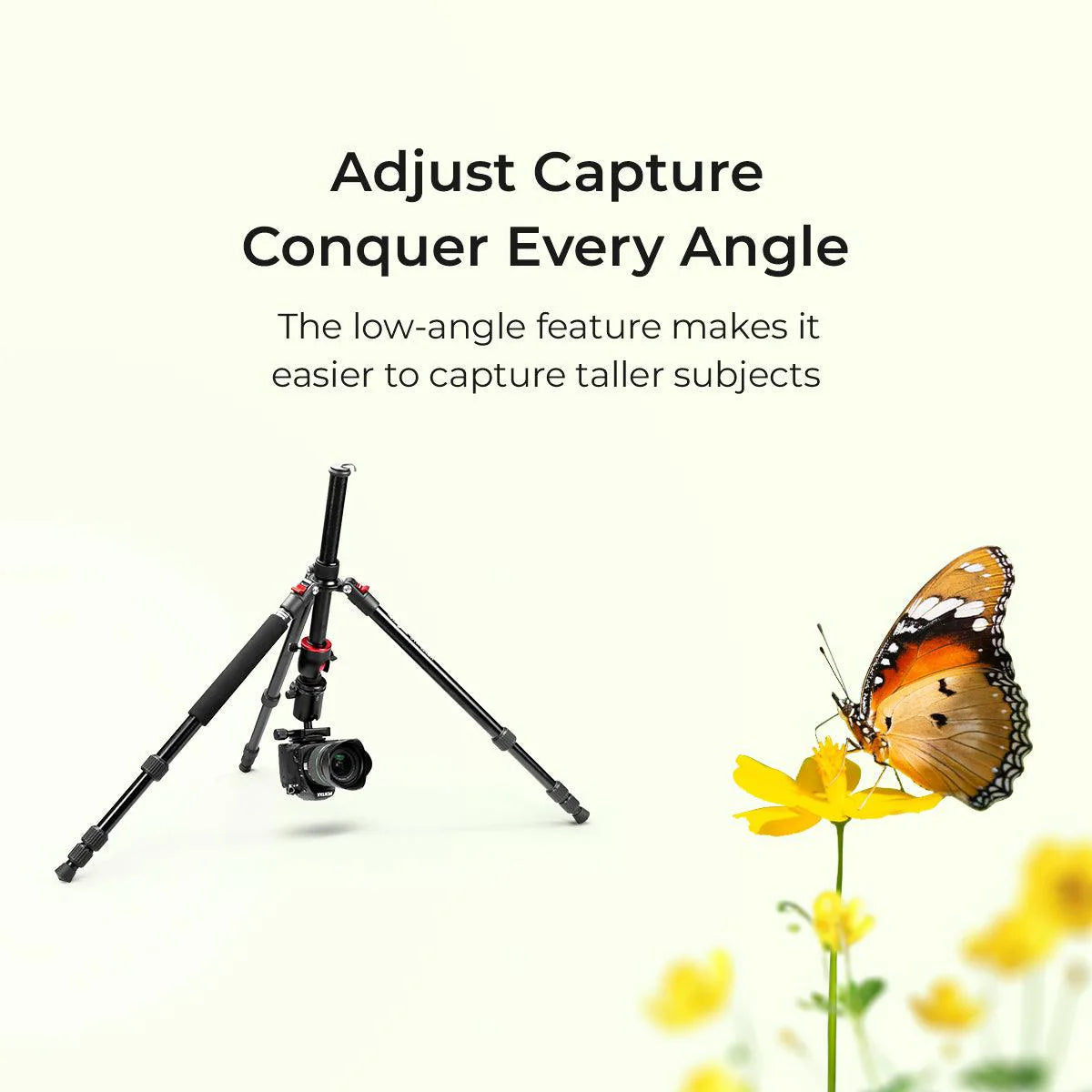 Digitek (DTR 520 BH) Professional Aluminum Tripod Cum Monopod with Swivel Pan Head, for DSLR Camera - Image 6