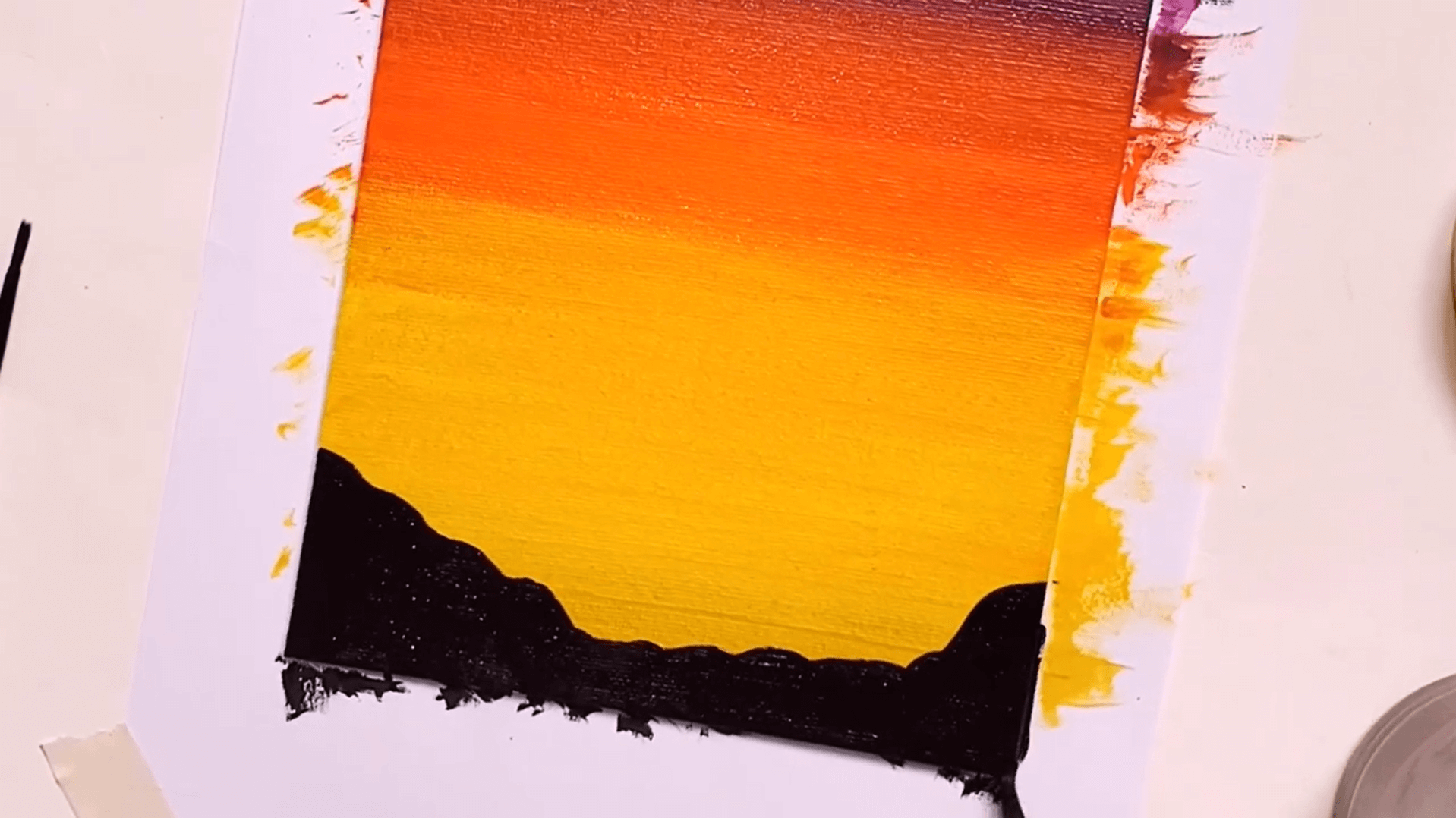 Easy Sunset Painting 2