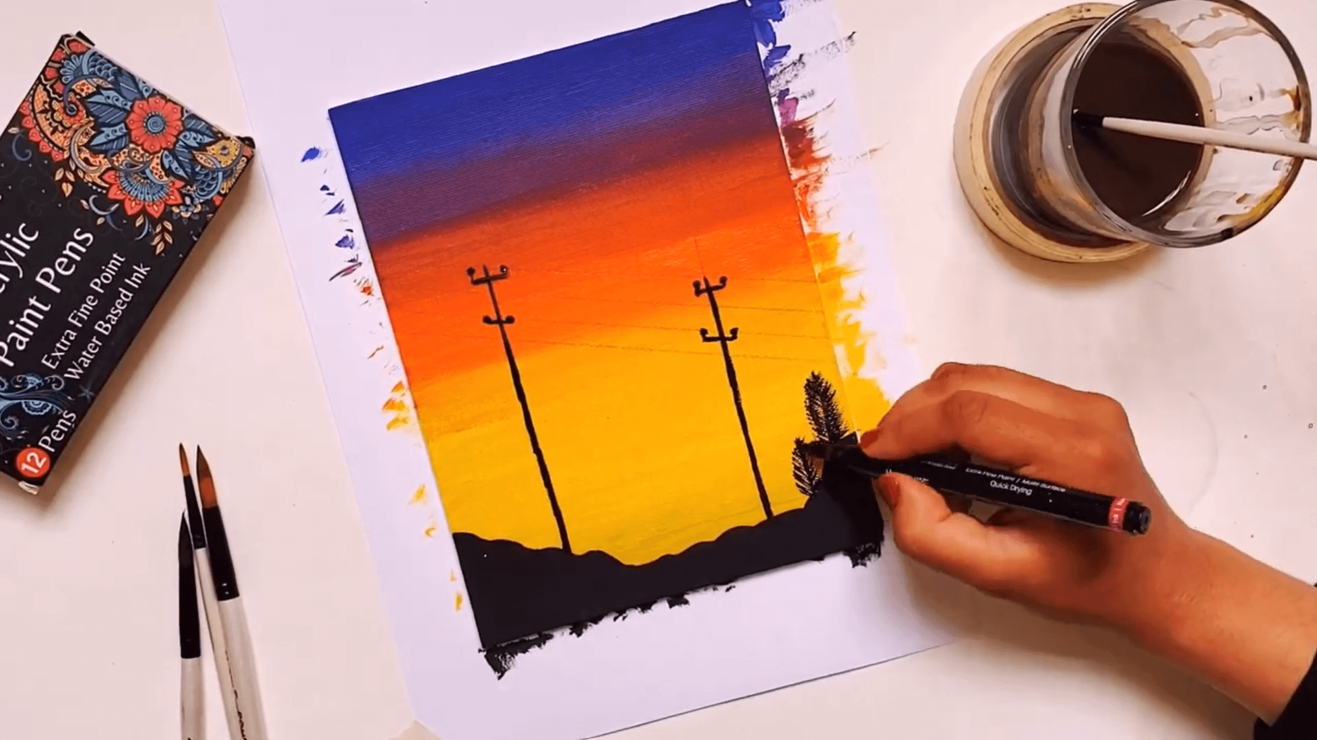 Sunset Painting Step 4