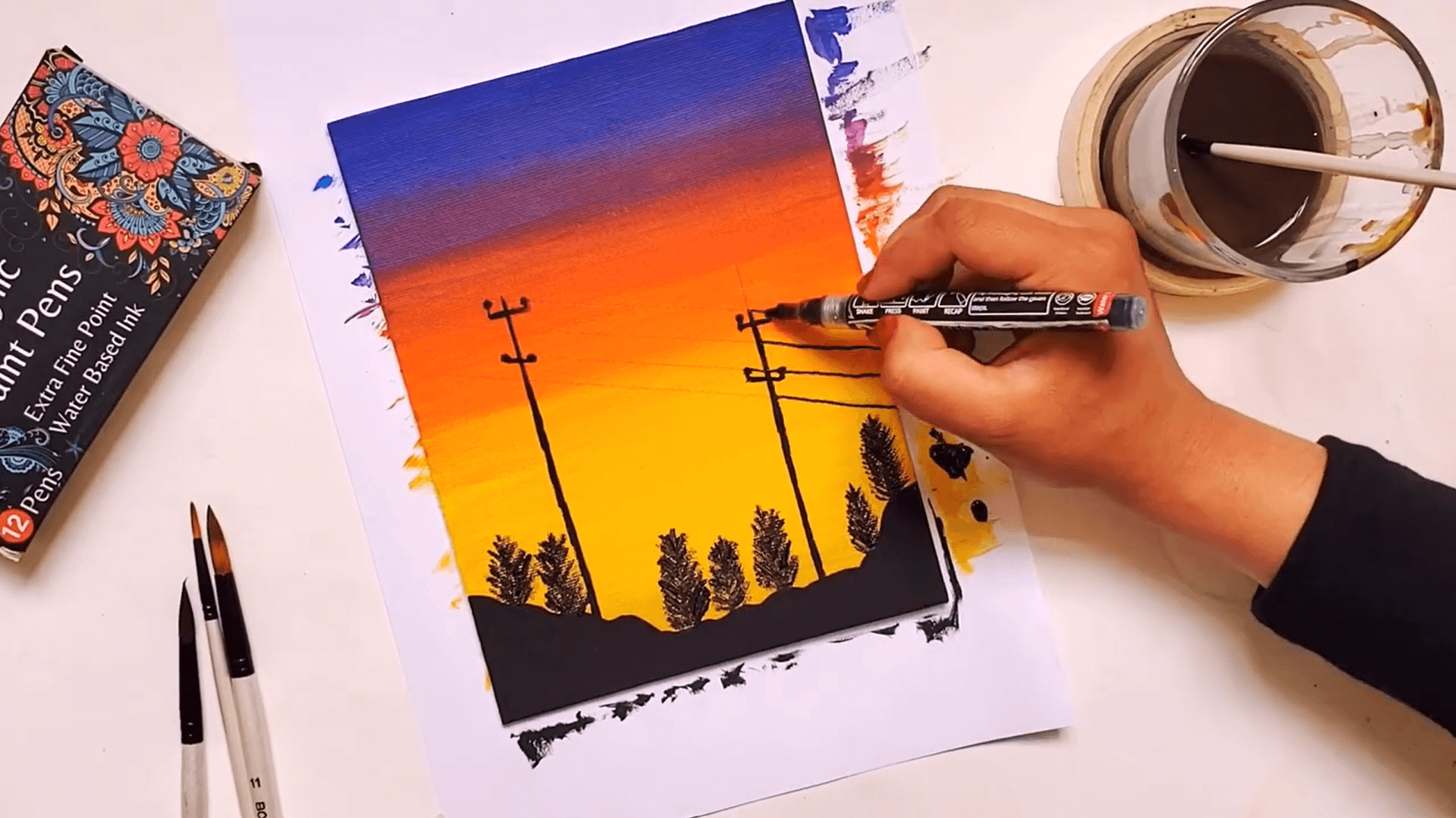 Sunset Painting Step 5